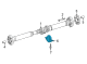 Diagram for 2022 Mercedes-Benz C300 Driveshaft Center Support Bearing - 206-410-46-00