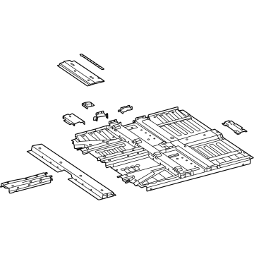 Mercedes-Benz EQS 450 Floor Pan - 297-610-73-01