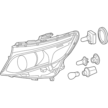 Mercedes-Benz 447-820-08-61 HEADLAMP UNIT