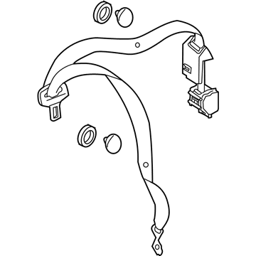 Mercedes-Benz 204-860-31-85-8K64 Lap & Shoulder Belt