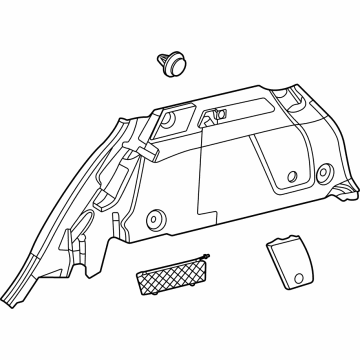 Mercedes-Benz 167-690-64-12-9H42 Side Trim Panel