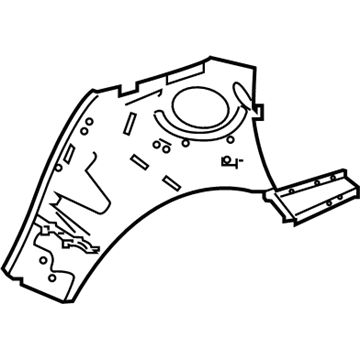 Mercedes-Benz CLA45 AMG Fender Splash Shield - 118-630-92-00