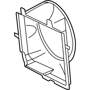 1994 Mercedes-Benz C280 Cooling Fan Shroud - 202-500-03-55