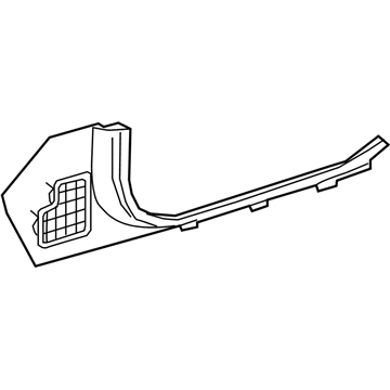 Mercedes-Benz 205-686-00-36-9051 Kick Panel Trim