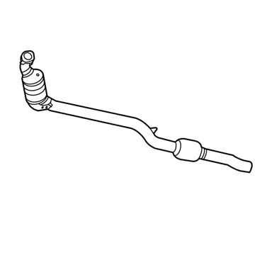 Mercedes-Benz 212-490-19-19 Converter & Pipe