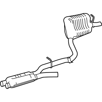 Mercedes-Benz 212-490-32-35 Muffler & Pipe