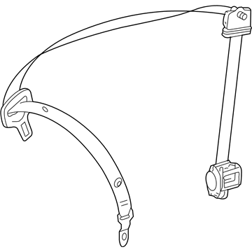 Mercedes-Benz 251-860-09-85-7F03 Lap & Shoulder Belt