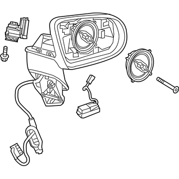 Mercedes-Benz 205-810-28-05 Mirror Assembly