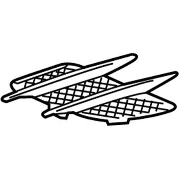 Mercedes-Benz 231-750-00-44 Vent Grille