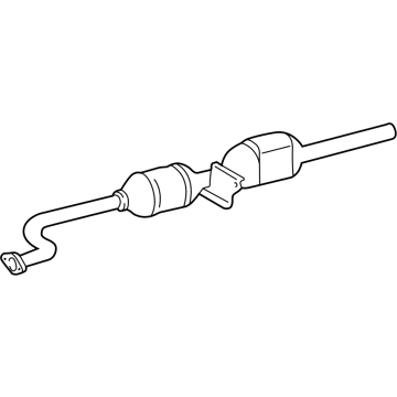 Mercedes-Benz 463-490-80-19 Converter & Pipe