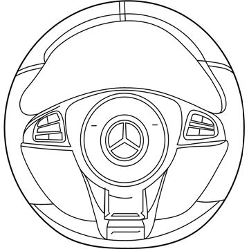 Mercedes-Benz 000-460-50-09-8R85 Steering Wheel