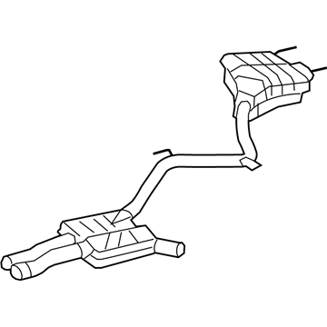 Mercedes-Benz 216-490-18-21 Muffler & Pipe