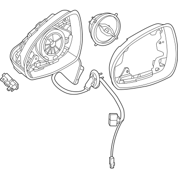 Mercedes-Benz 254-810-01-04 Mirror Assembly