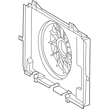 Mercedes-Benz 210-505-23-55 Fan Shroud