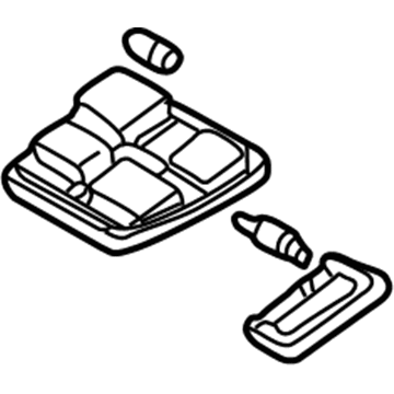 Mercedes-Benz 208-820-70-01-8G69 Map Lamp Assembly