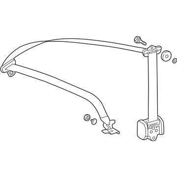 Mercedes-Benz CLK320 Seat Belt - 208-860-06-85-8G75