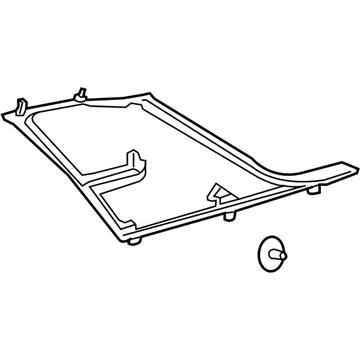 Mercedes-Benz 166-690-50-25-1C31 Quarter Trim Panel