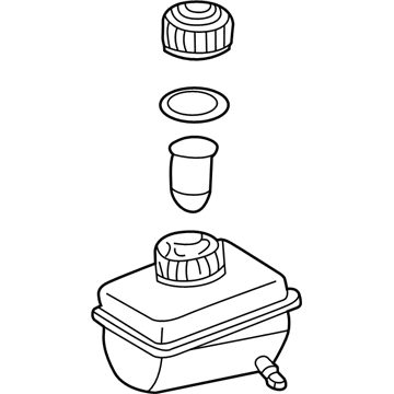 Mercedes-Benz 002-431-34-02 Master Cylinder Reservoir