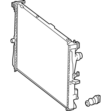 2023 Mercedes-Benz C300 Radiator - 099-500-17-03