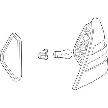 Mercedes-Benz 170-820-14-64-05 Tail Lamp Assembly