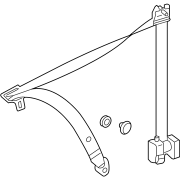 Mercedes-Benz 207-860-00-00-7F03 Lap & Shoulder Belt