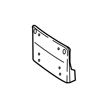 Mercedes-Benz 117-885-61-00 License Bracket