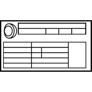 Mercedes-Benz 204-584-10-15 Label