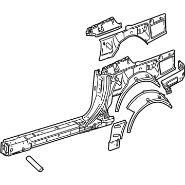 Mercedes-Benz 230-630-07-01 Rocker Panel Assembly