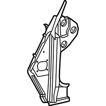 Mercedes-Benz 463-630-39-10 Inner Hinge Pillar