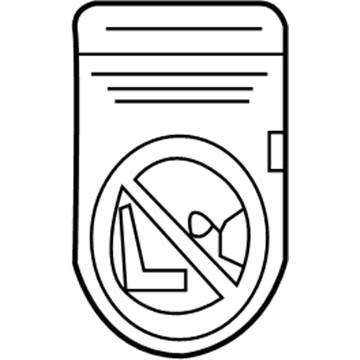 Mercedes-Benz 204-817-06-20 Air Bag Label