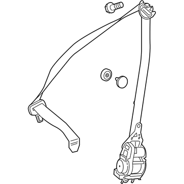 Mercedes-Benz 222-860-39-00-9C94 Lap & Shoulder Belt