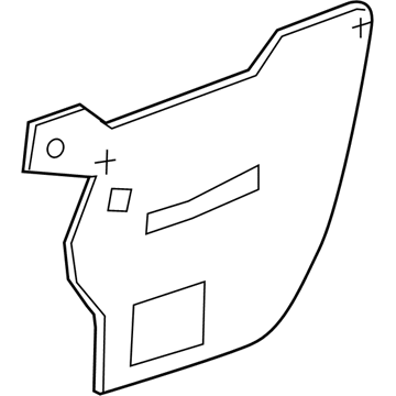 Mercedes-Benz 166-727-05-90-05 Water Deflector