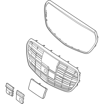 Mercedes-Benz 223-880-41-00-9040 Grille