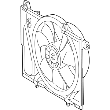 2003 Mercedes-Benz SL500 Cooling Fan Assembly - 230-500-05-93