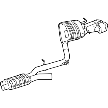 Mercedes-Benz 207-490-46-21 Muffler & Pipe