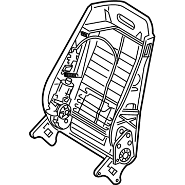 Mercedes-Benz 000-910-13-34 Seat Back Frame