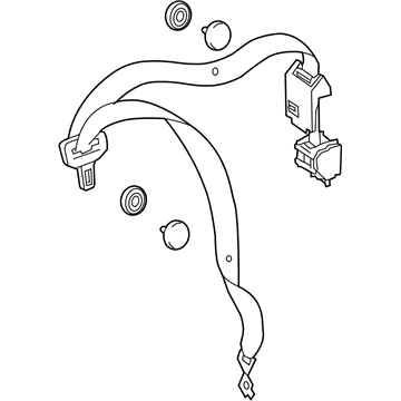 Mercedes-Benz 212-860-43-85-8P19 Lap & Shoulder Belt