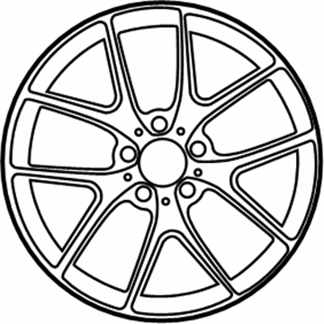 Mercedes-Benz 204-401-25-00-7X71 Wheel, Alloy