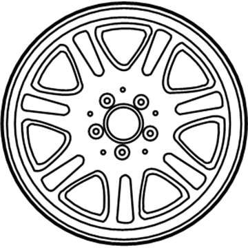 Mercedes-Benz 6-6-03-1383 Wheel, Alloy