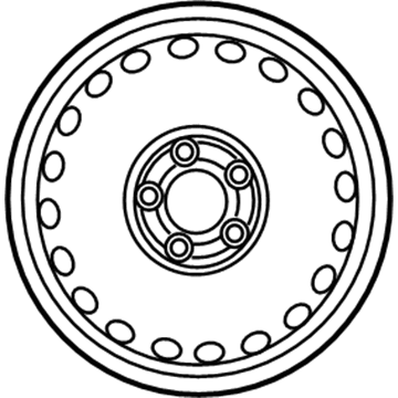 Mercedes-Benz 204-400-03-02 Wheel, Spare