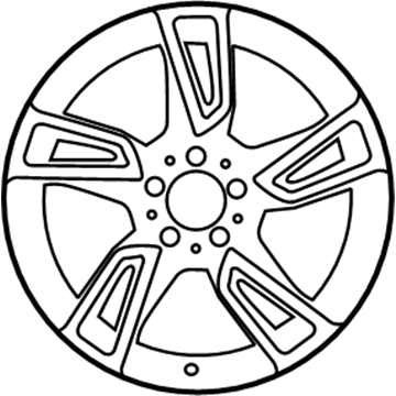 Mercedes-Benz 204-401-92-02-7756 Wheel, Alloy