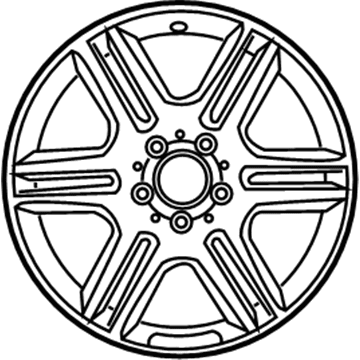 Mercedes-Benz 204-401-41-02-80 Wheel, Alloy