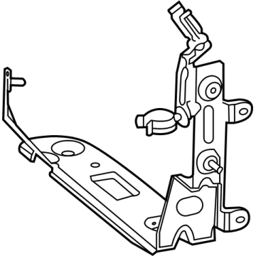 Mercedes-Benz 167-501-66-02 Auxiliary Radiator Bracket