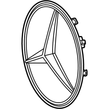 Mercedes-Benz 000-880-01-00 Emblem Base Plate