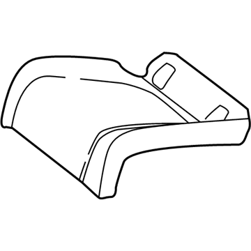 Mercedes-Benz 205-920-08-07-3E75 OUTER COVER, RR SEAT CUSH