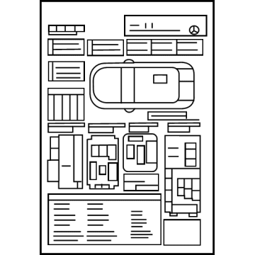 Mercedes-Benz 297-584-11-02 Fuse Box Label