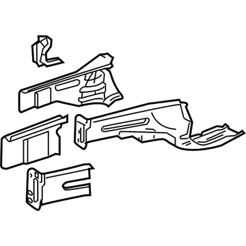 Mercedes-Benz 203-620-14-61 Apron Assembly