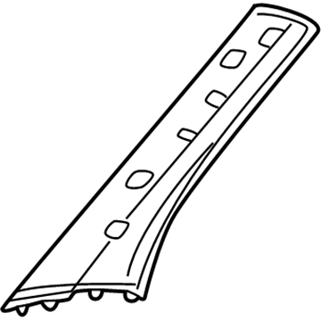 Mercedes-Benz 203-690-09-25-1A73 Windshield Pillar Trim