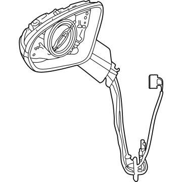 Mercedes-Benz 232-810-76-01 Mirror Assembly