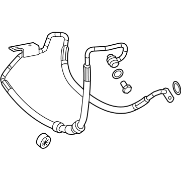 2010 Mercedes-Benz E63 AMG Power Steering Hose - 212-466-01-81